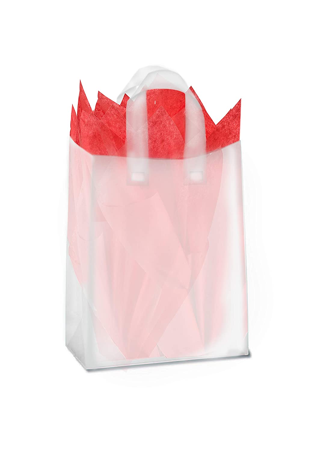 Frosted Soft Loop Handles gift plastic bag