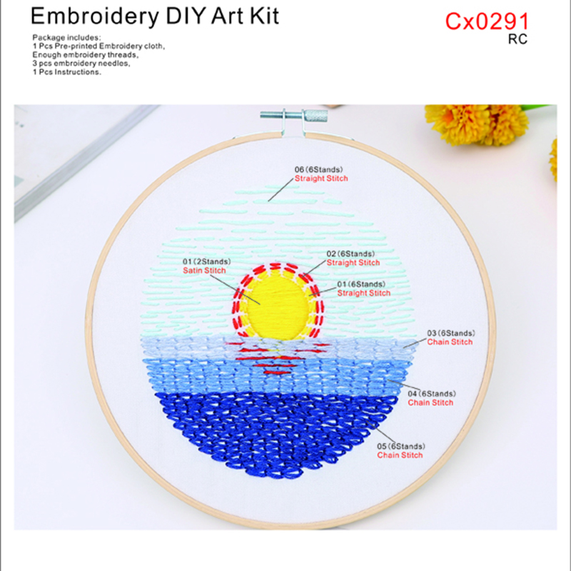 DIY Punch Needle Cross Stitch Kits Embroidery Patterns Needlework