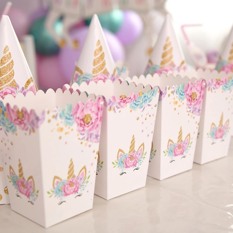 Party Favor Stock Supplies Girls Pink Party Birthday Paper Disposable Tableware Set