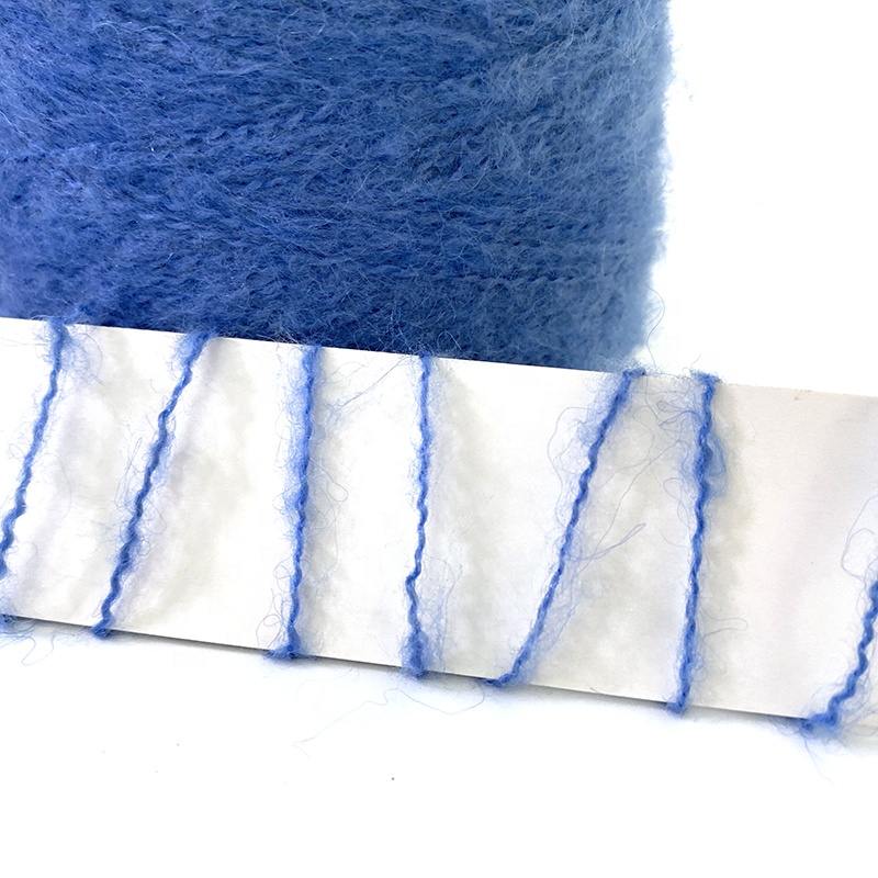 1/5.8NM elastane stretch knitting acrylic crochet textile dyed cotton wool chunky elastic fancy blended mohair yarn