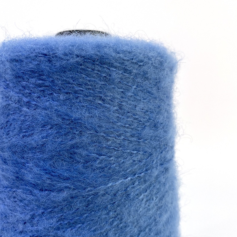 1/5.8NM elastane stretch knitting acrylic crochet textile dyed cotton wool chunky elastic fancy blended mohair yarn