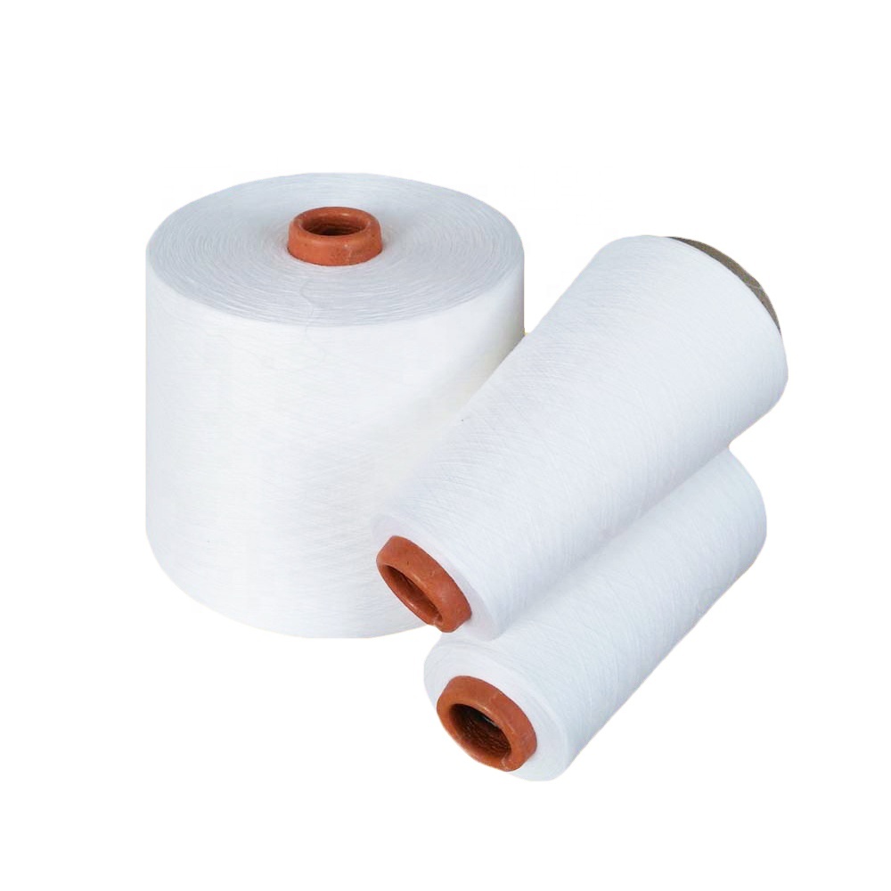 polyester /Coffe charcoal poly/viscose 40/30/30  21+40D  Spandex Core Spun Yarn for Weaving and Knitting