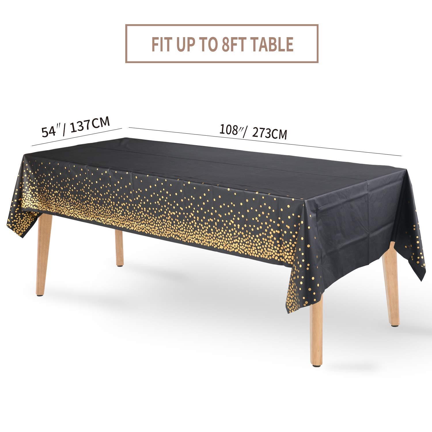 Pe Peva Material Thickening Disposable Waterproof Dinner Party Tableware And Table Cover Wedding Decoration Plastic Tabl