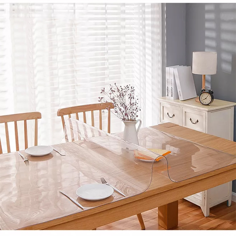 Washable Tablecloth Kitchen Decor Pad Dining Tableware Plastic Round Table Place Mat Waterproof Durable Pvc For Home