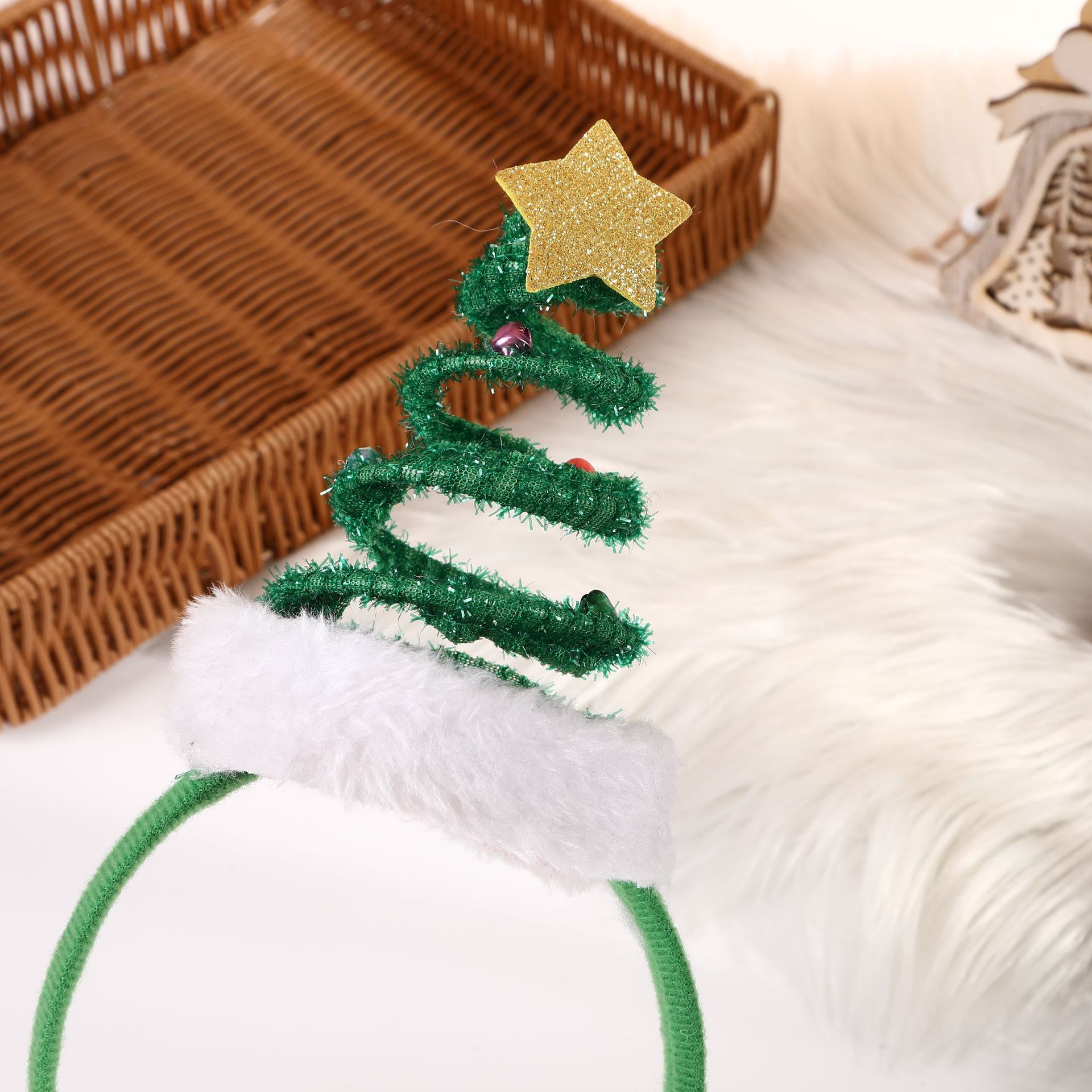 Christmas Headband Antlers Santa Claus Tree Hat Hairband Christmas Party Deals Hair Accessories