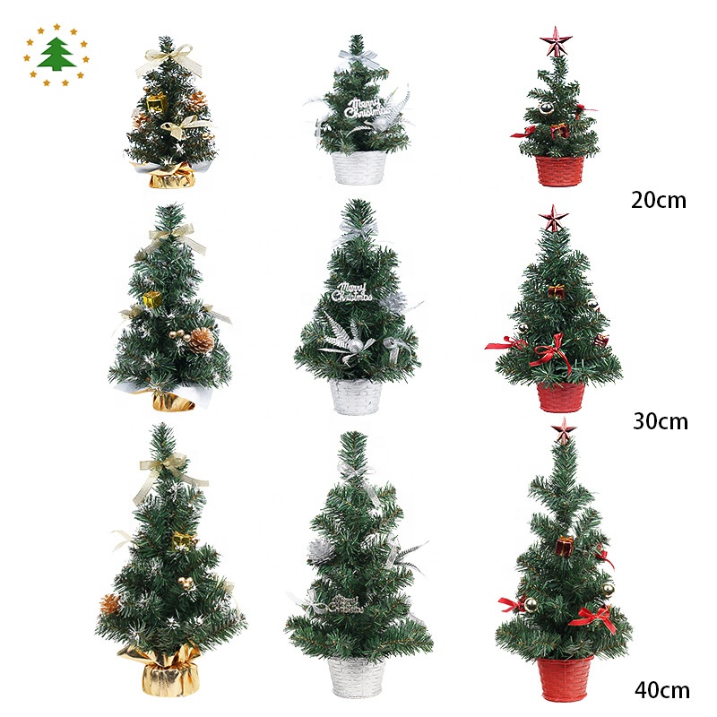 20cm Height Christmas Decoration Desktop Mini Decoration Gift Christmas Tree