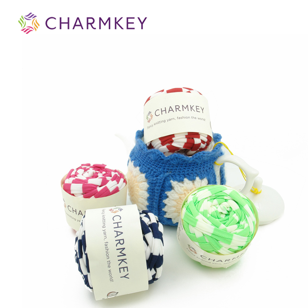 China  Charmkey Polyester T-shirt Yarn Hand Knitting Yarn for Handicraft