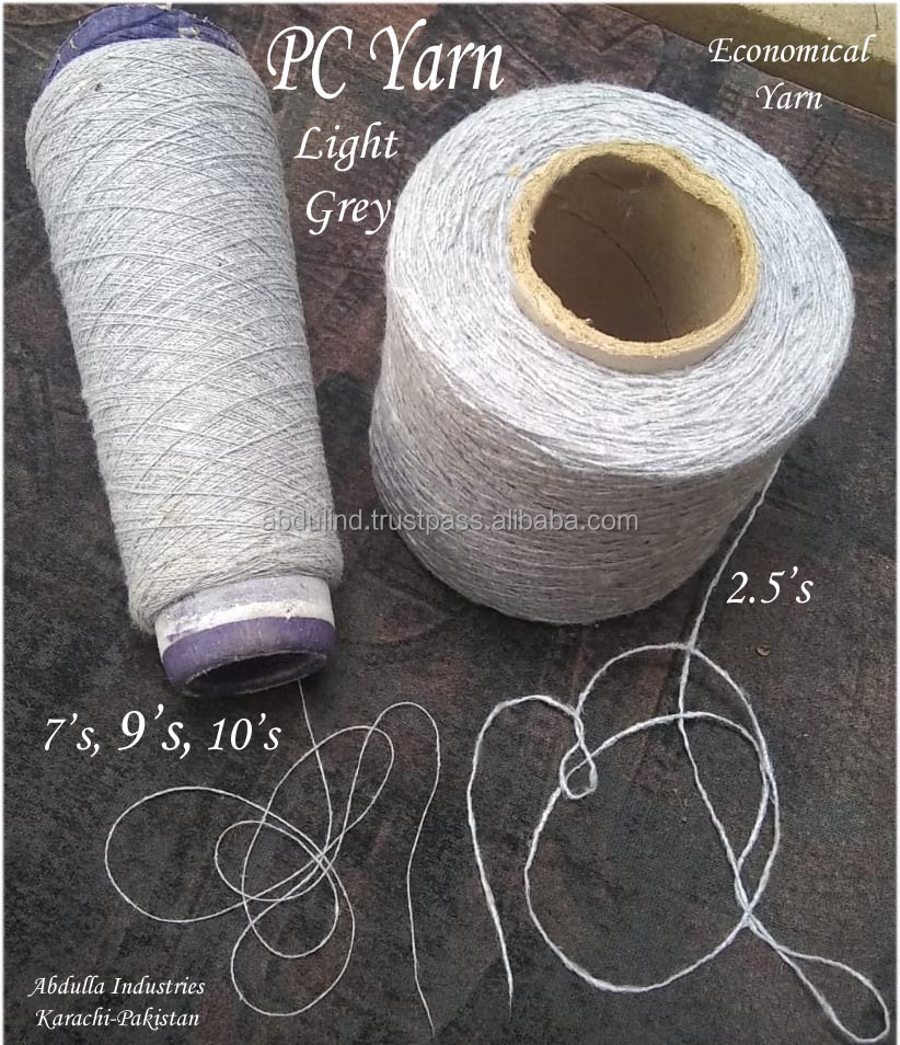 COLOR PC YARN O.E. count 9's - 3s, 4's, 5's for Cotton Blankets Mops Dhurries Lining Cloth Dusters Rugs Carpets Bed Cove