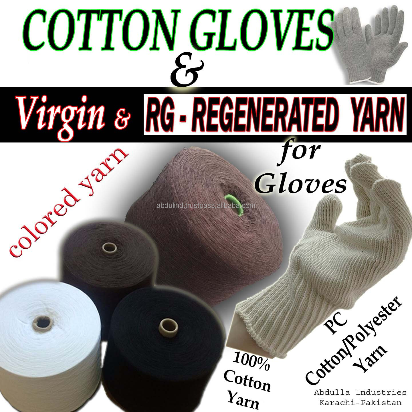 COLOR PC YARN O.E. count 9's - 3s, 4's, 5's for Cotton Blankets Mops Dhurries Lining Cloth Dusters Rugs Carpets Bed Cove