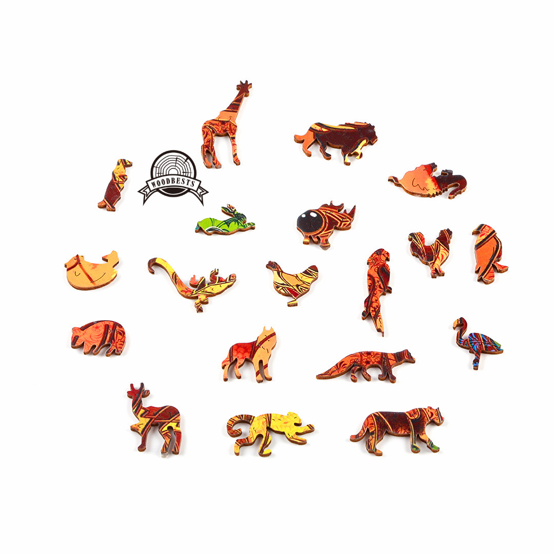 WOODBESTS A5 wooden laser cut owl wood puzzle toys crafts for child kids educational