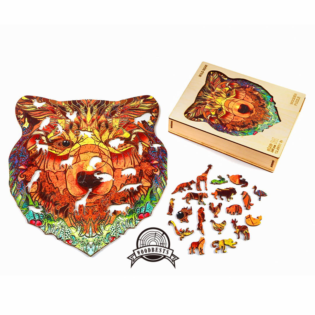 WOODBESTS A5 wooden laser cut owl wood puzzle toys crafts for child kids educational