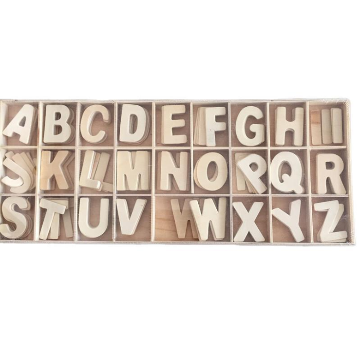  Price Educational Kid Toy Wooden Numbers and Letters A-Z Craft