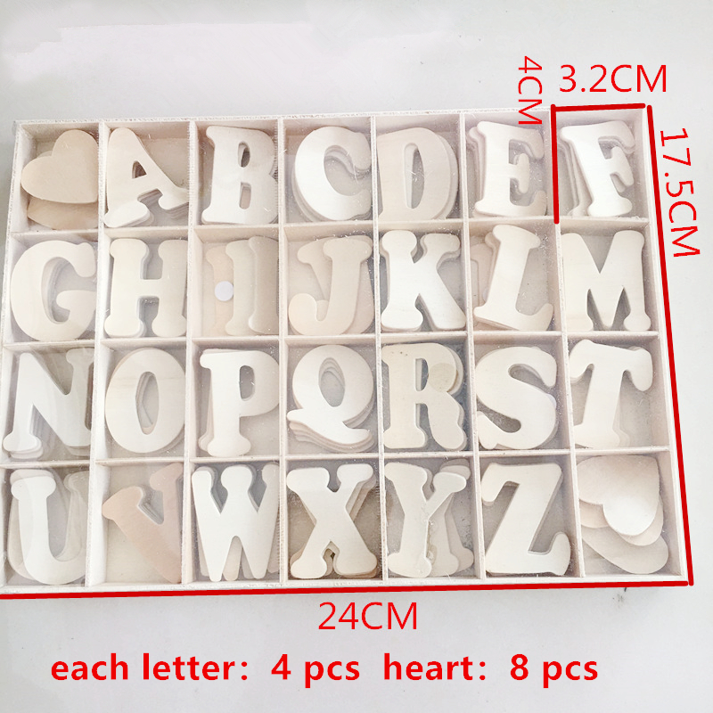  Price Educational Kid Toy Wooden Numbers and Letters A-Z Craft