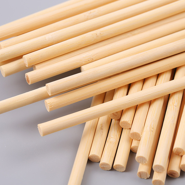 marshmallow   ice cream stick bamboo wood  small craft solid wooden   birch  sticks round dowel rod