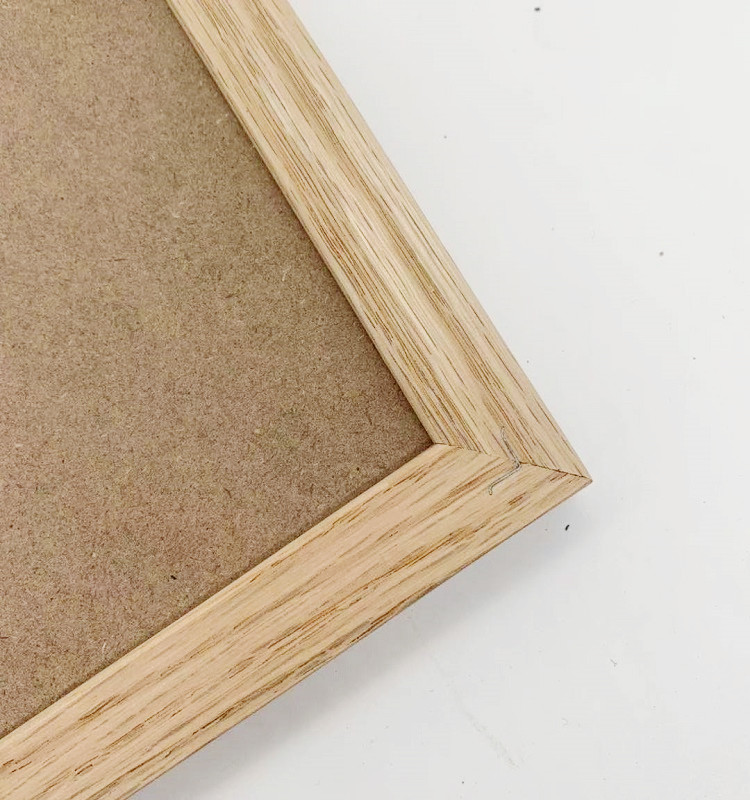  High quality 10*10 inches Light Blue Oak solid wood wooden crafts felt letter board for Advertising board