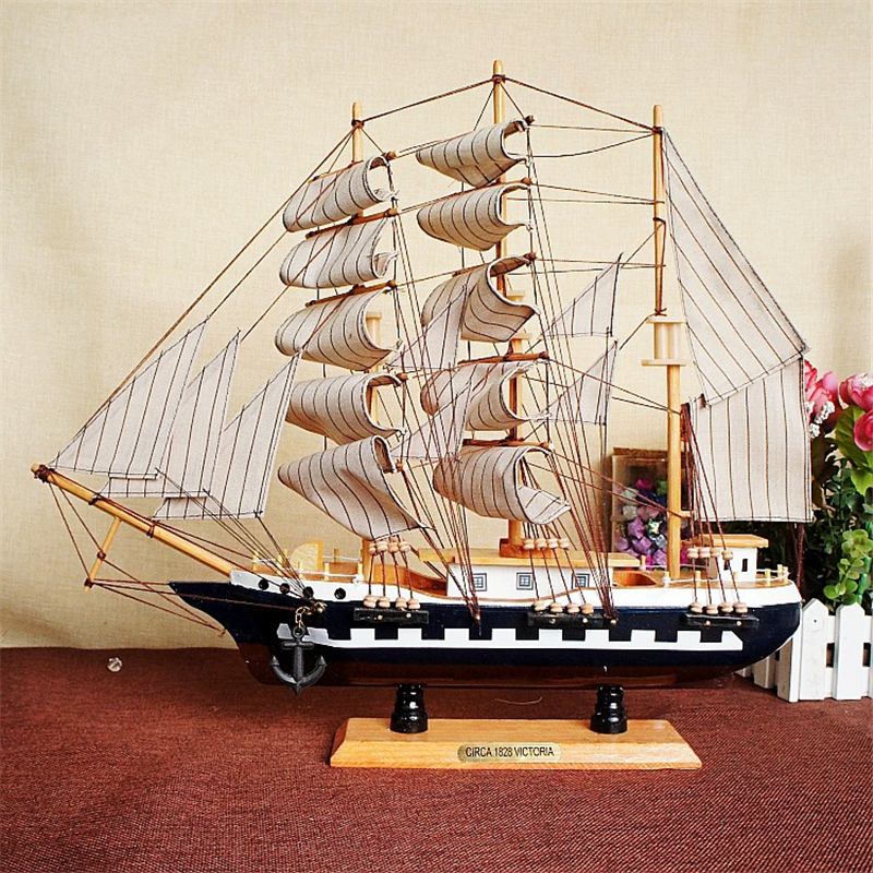Assembling Building Kits Ship Model Wood Sailboat DIY Toy Wooden Craft Boat Decoration