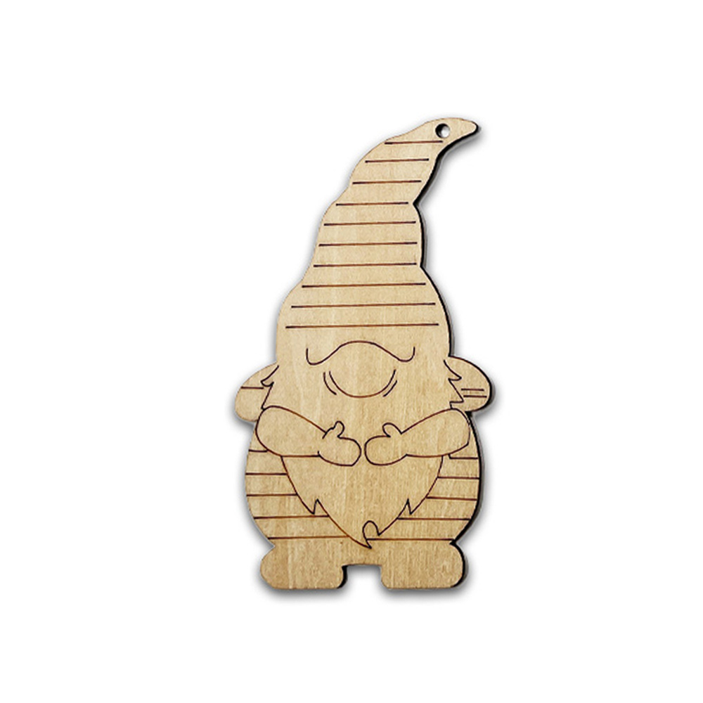 DIY Crafts Holiday Hanging Decorations unfinished Wooden ornaments Wood cutout crafts for promotion gifts