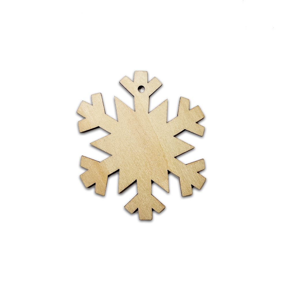 DIY Crafts Holiday Hanging Decorations unfinished Wooden ornaments Wood cutout crafts for promotion gifts