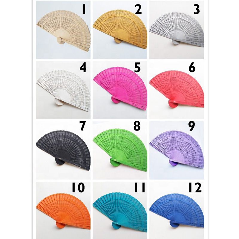 [I AM YOUR FANS]in Stock!  china 15 colors abanicos de mano wood folding hand fan