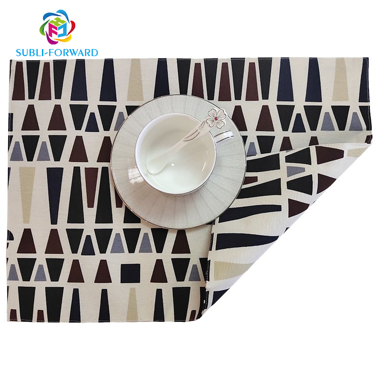 High Quality Personalized Sublimation Blanks Linen Placemats for Dining Table