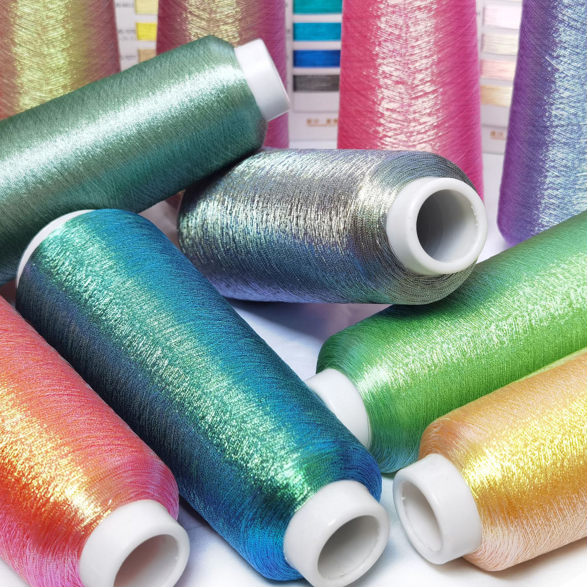 China  Gold & Silver Metallic Thread For Garment Sewing Metallic Yarn Accept 