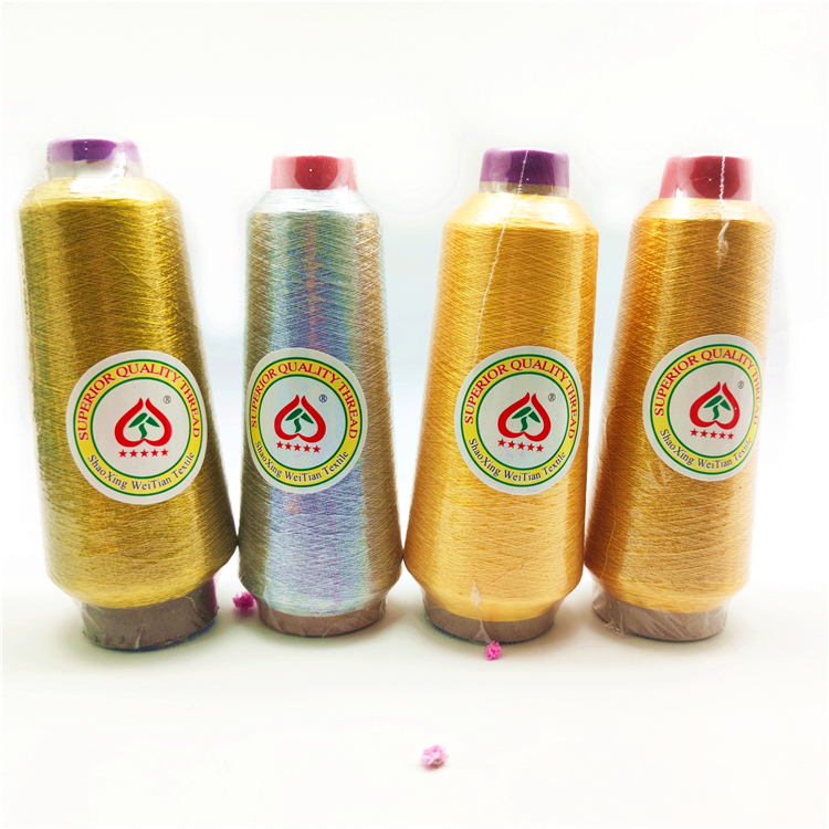China  Gold & Silver Metallic Thread For Garment Sewing Metallic Yarn Accept 