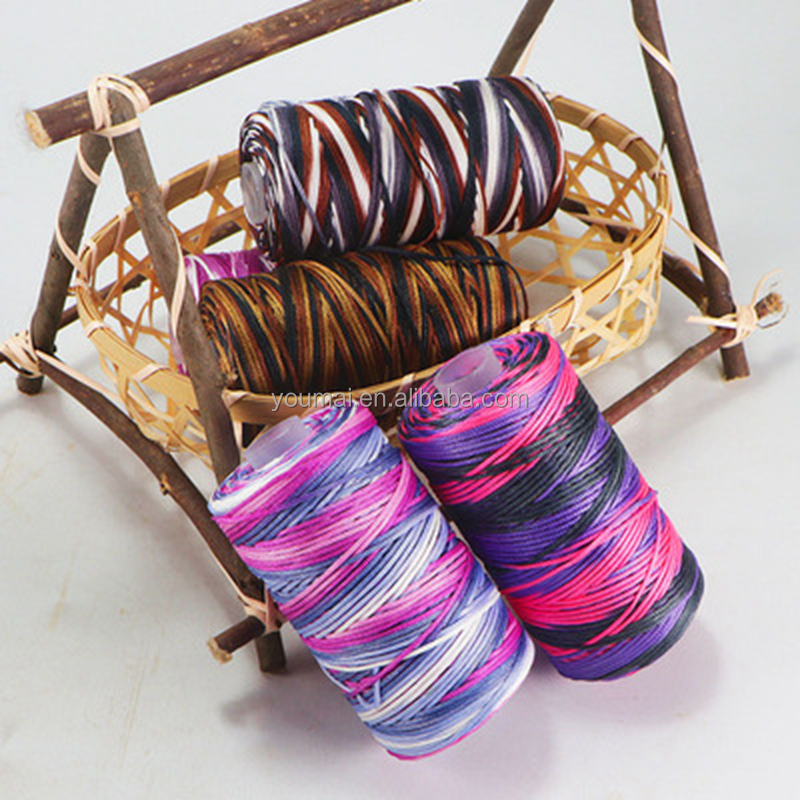 Hand Knitting Viscose Rayon Tape Ribbon Melange Yarn For Crochet Handbag