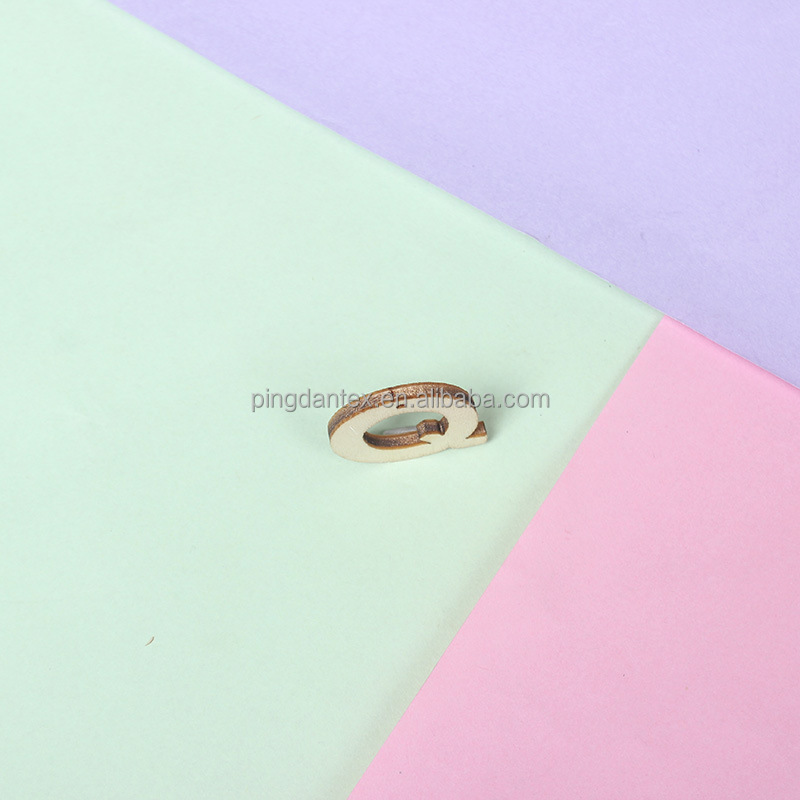 Popular unfinished wood crafts alphabet letter chips wall sign decoration early childhood education toy