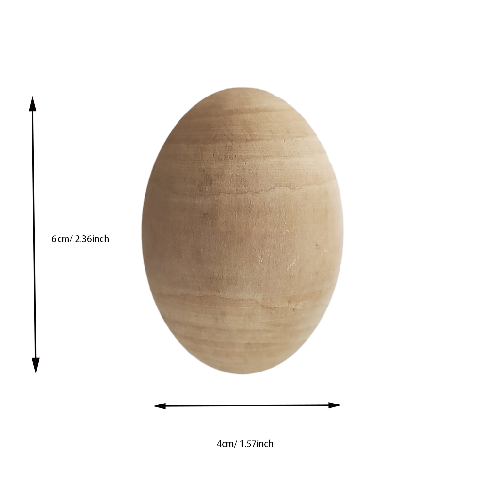 2023 Easter DIY  Size Classic Ornament for Wooden Home Decoration Craft Supplies teak Europe Wood Egg