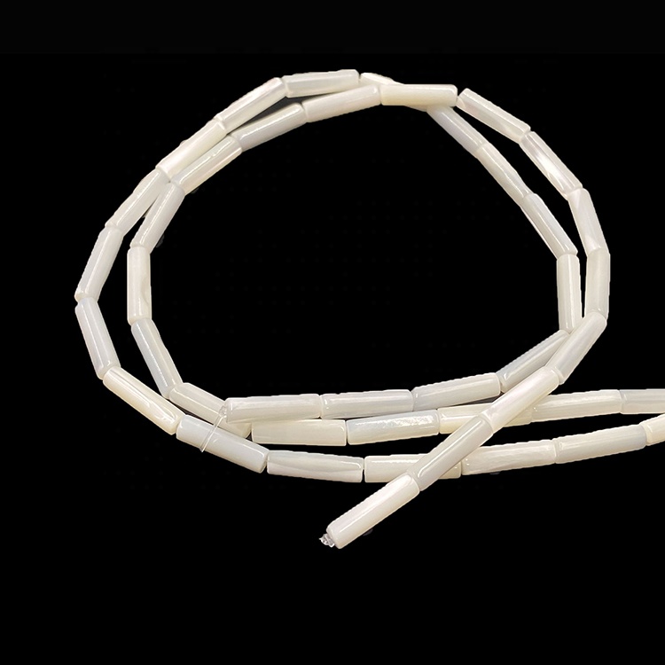 shell beads  4X13mm cylinder shell beads pearl strand for diy