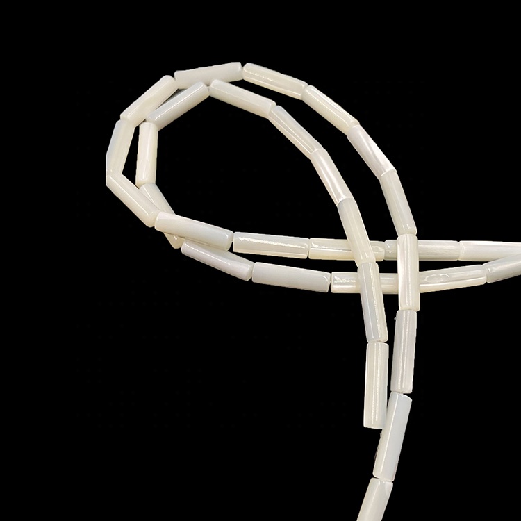 shell beads  4X13mm cylinder shell beads pearl strand for diy