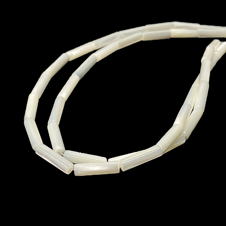 shell beads  4X13mm cylinder shell beads pearl strand for diy