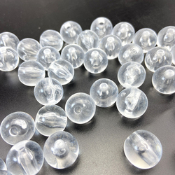  Plastic Transparent Round Beads Acrylic Loose Beads Loose Beads For Kid Couples Diy Jewelry 6mm-20mm