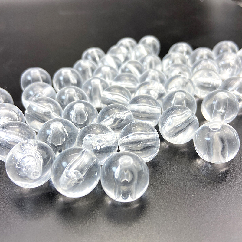  Plastic Transparent Round Beads Acrylic Loose Beads Loose Beads For Kid Couples Diy Jewelry 6mm-20mm