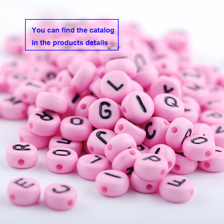 SB6262 plastic acrylic letter initial 4*7mm 500g A to Z 26 alphabet beads for jewelry DIY