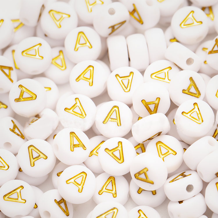 SB6262 plastic acrylic letter initial 4*7mm 500g A to Z 26 alphabet beads for jewelry DIY