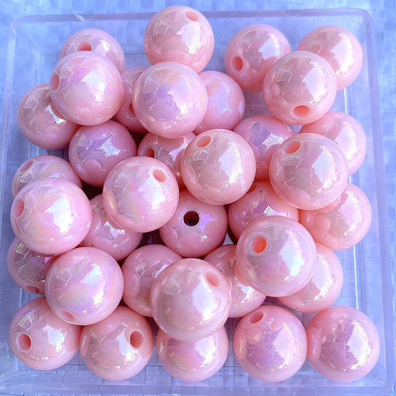 8mm plastic beads AB color round beads for Jewelry making children diy plastic  beads