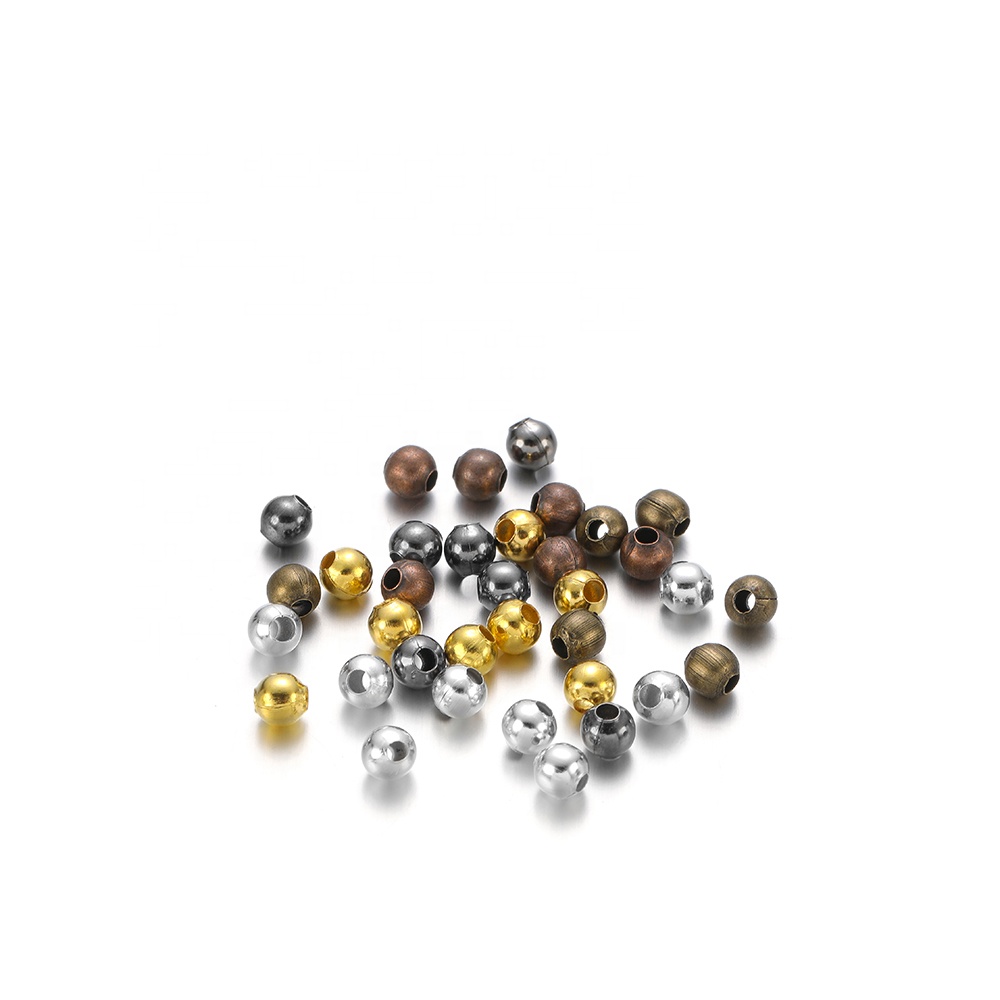 948Pcs/Box 4mm Mixed Charm Beads Gold Color Spacer Loose Beads DIY Bracelet Jewelry Supplies Accessories