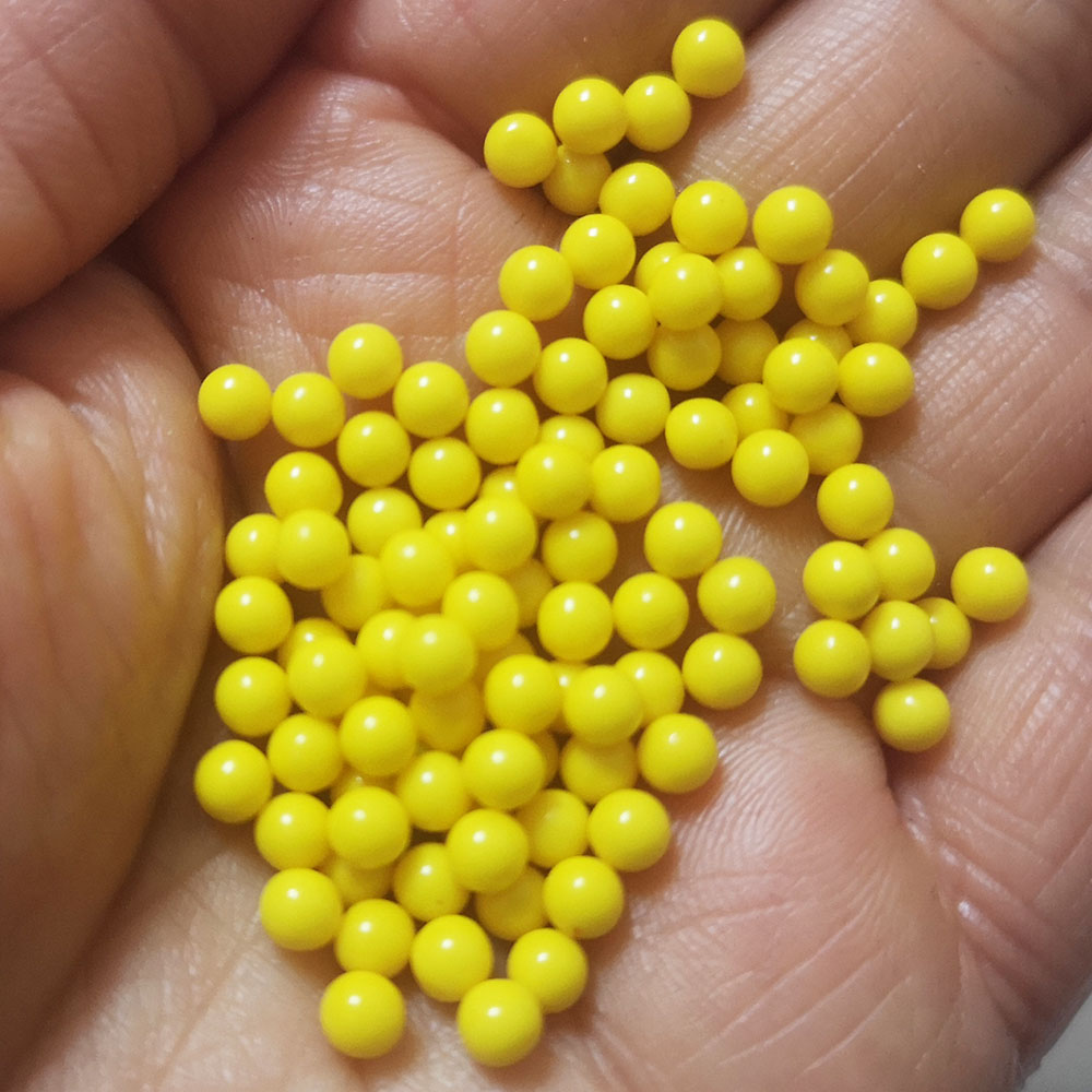 4mm Solid Color Acrylic Round Beads No Hole single and mix color