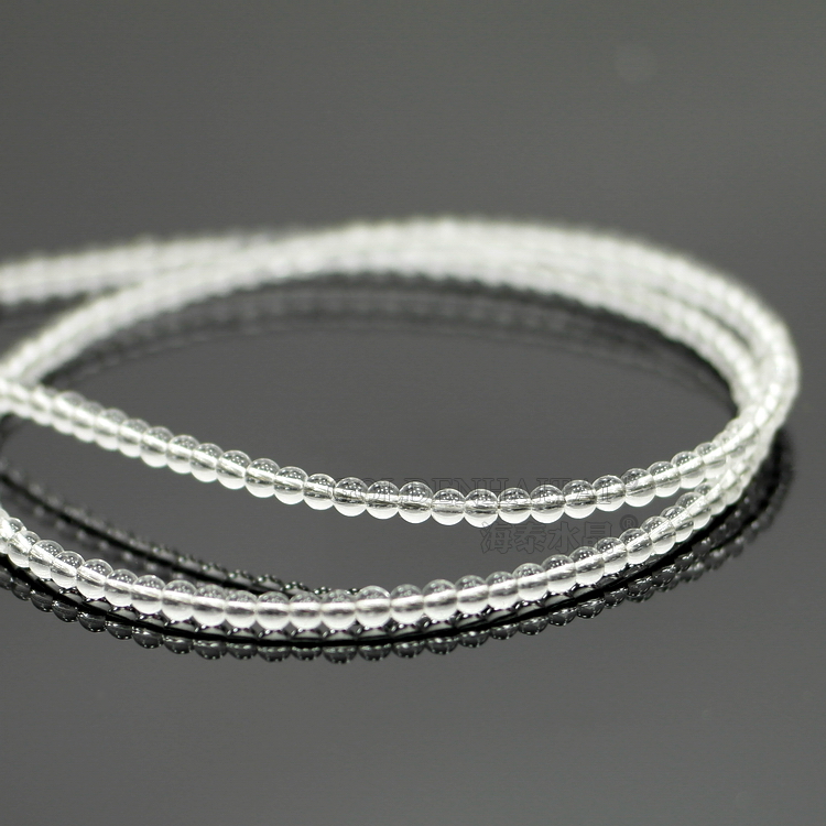 Goldenhaitai 3mm one hole crystal glass round beads for DIY jewelry making