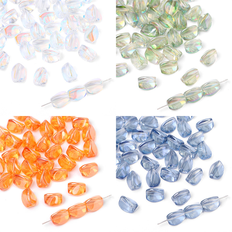  Electroplated Crystal Faceted Beads For Bracelet Making Glass Beads Crystal DIY Irregular Beads
