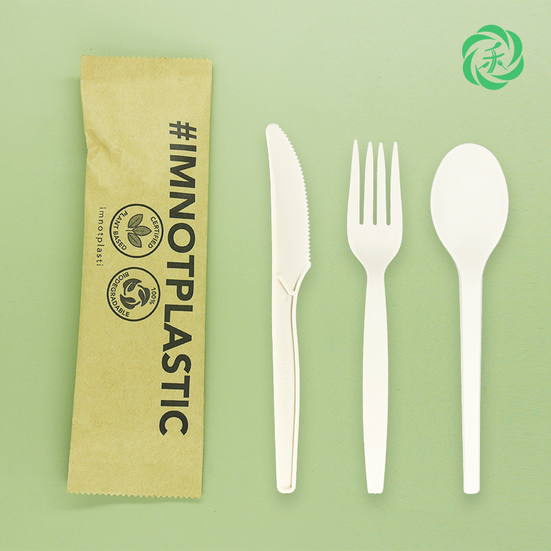 eco friendly biodegradable table wear new arrival 2022 take away container plastic food box compostable Corn Starch Uten