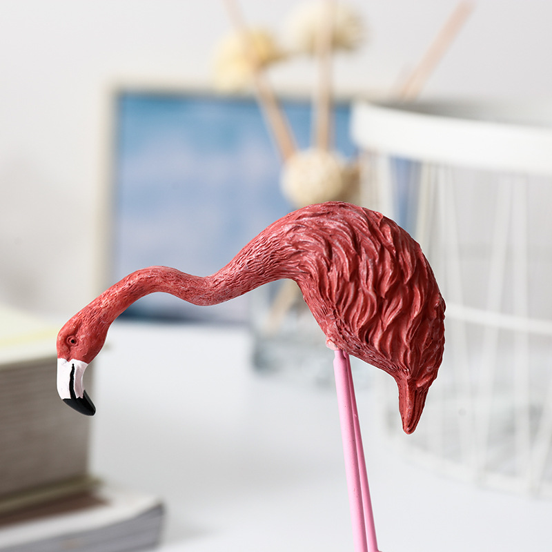 Resin Crafts Flamingo Ornaments Creative Furnishings Girl Heart Home Decorations