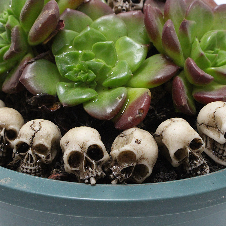 Small Skeleton Ornaments 40pcs Small Resin Skeleton Figurine Halloween Polyresin Skeleton Decorations