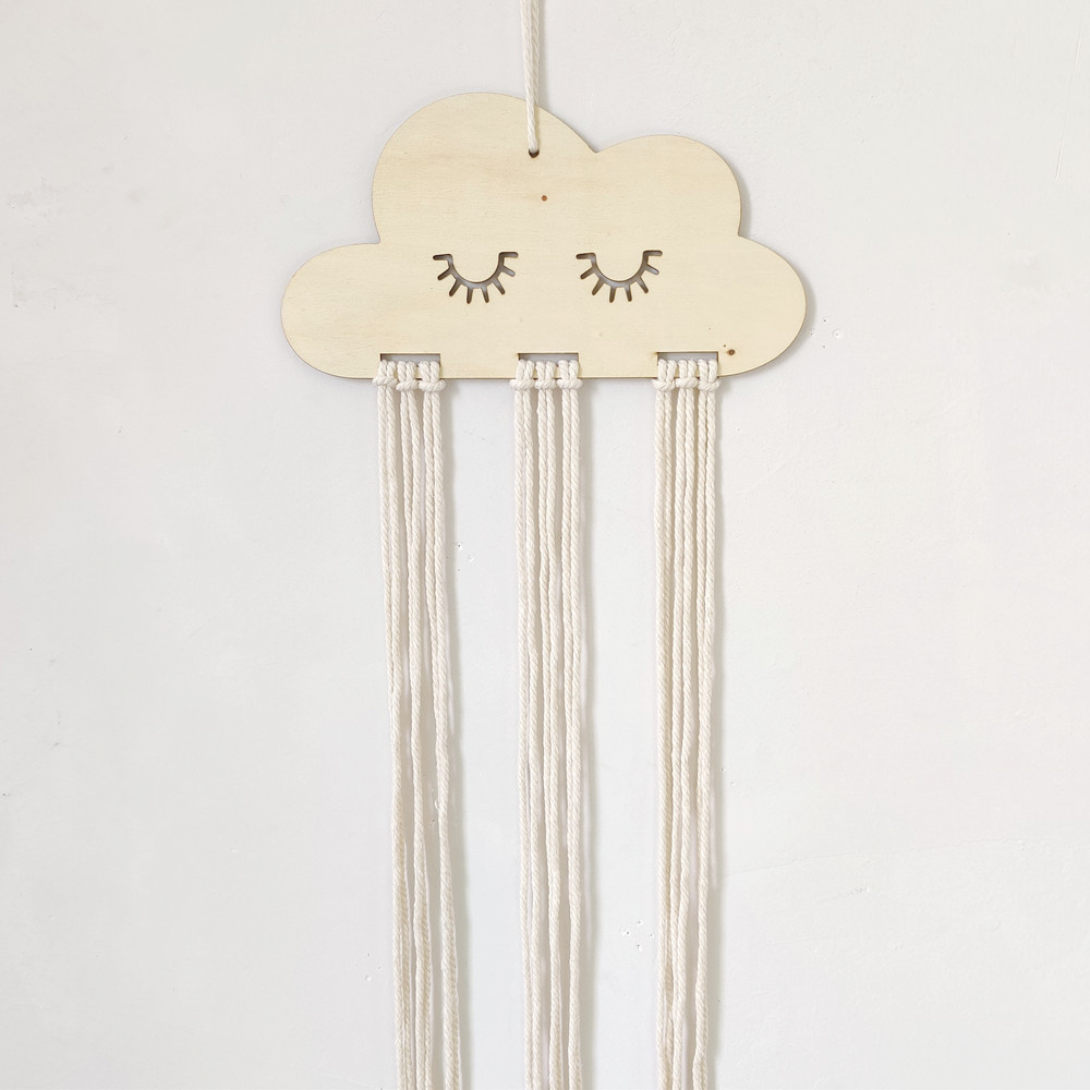 Clearance Cotton Rope Pine Decorative Objects Art Deco 1pc Cloud Wood Chip 18 10.5cm