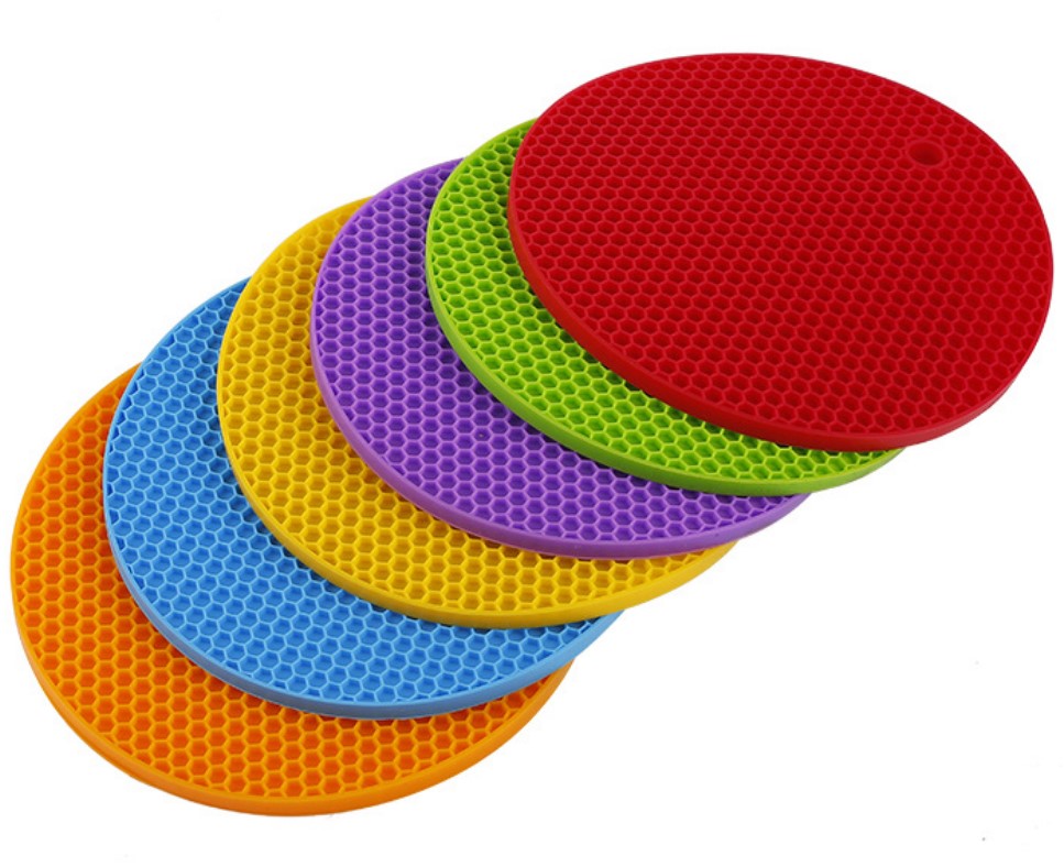 5 pcs Heat Resistant silicone trivet mat Non-Slip trivet mats table protector