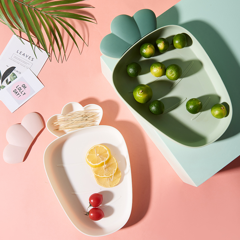 Plastic Fruit Shape Dish Table Fruit Plate Bowl Candy Tray Tableware Set Snack Salad Desserts Nuts plate
