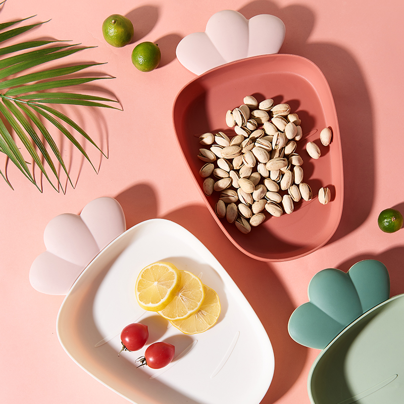 Plastic Fruit Shape Dish Table Fruit Plate Bowl Candy Tray Tableware Set Snack Salad Desserts Nuts plate