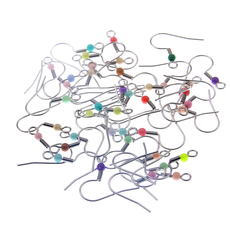  Stainless steel bead  Earring Hook DIY Jewelry Making  Earring   Hypoallergenic  Earring Findings