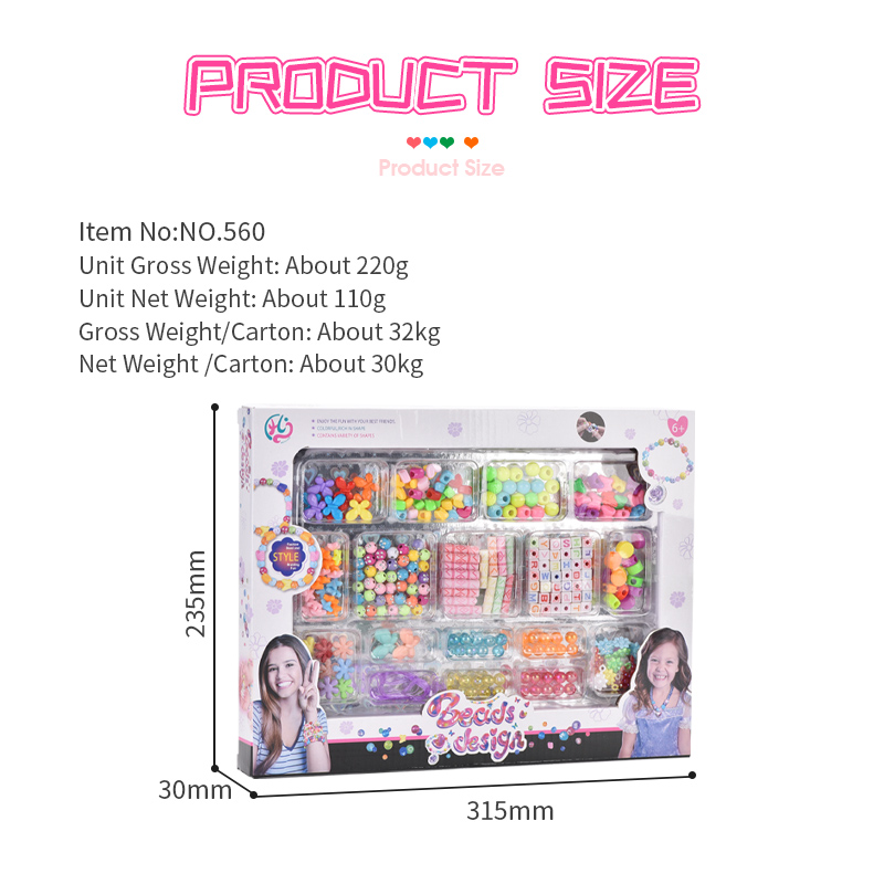 Popular popular beads   DIY children play set  natural beaded bracelet